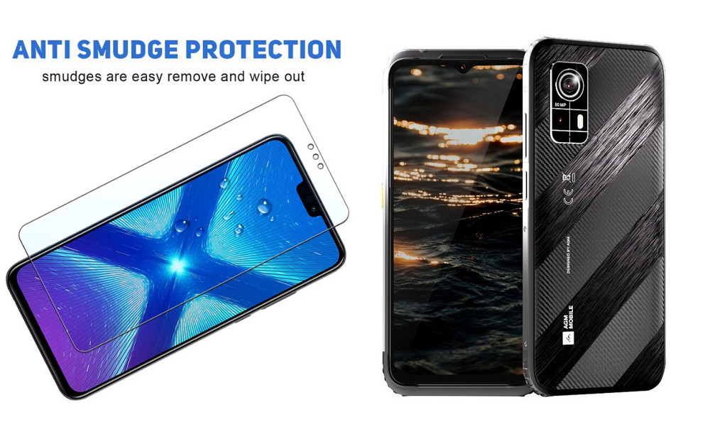 Защитное стекло NeoGlass для AGM H6, AGM H6 Lite – ультрапрозрачное и устойчивое Киев - изображение 3