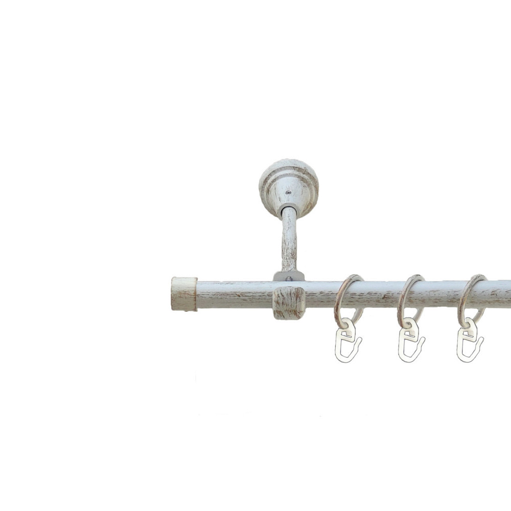 Карниз Orvit Заглушка металевий однорядний відкритий Біле Золото 16 мм 160 см (5478915) Львов - изображение 1