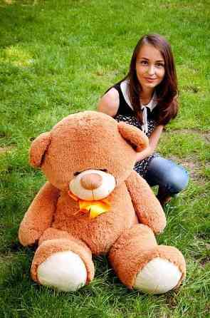 Плюшевий ведмедик М'яка іграшка Бойд 125 см Коричневий Тернопіль