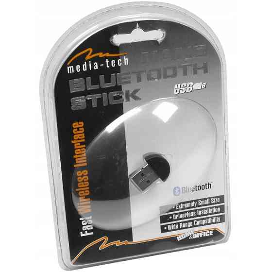 Адаптер Nano Bluetooth dongle 5.0, чорний, Media-Tech Винница