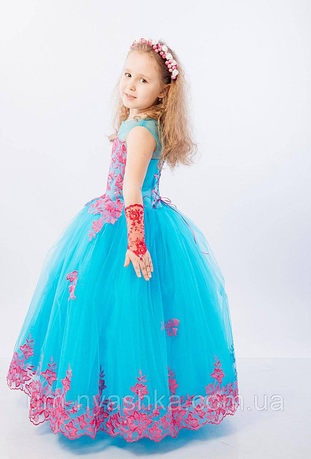 Длинное нарядное платье Кружево на 5-7 лет Кривой Рог - изображение 9