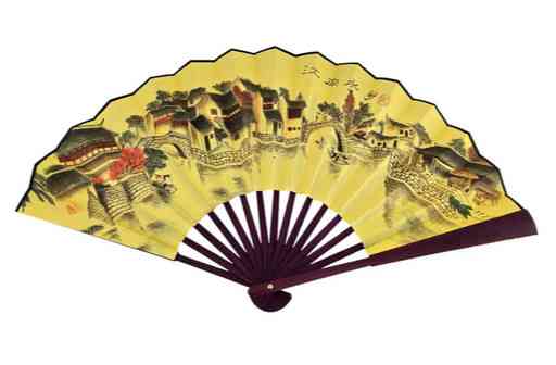 Веер восточный Городской пейзаж Киев