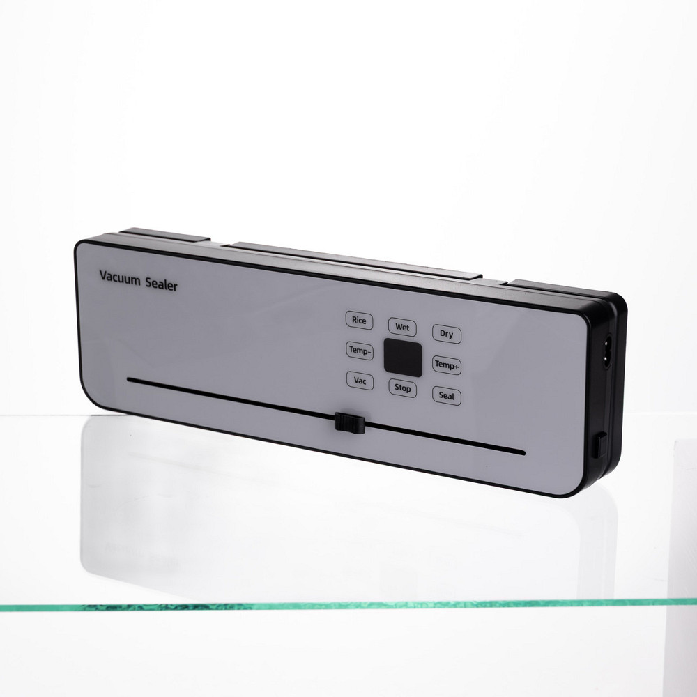Вакууматор побутовий сенсорний для сухих і вологих продуктів 120 Вт із вбудованим різаком пакувальник вакуумний Білий HP-11-29W Київ - фото 4