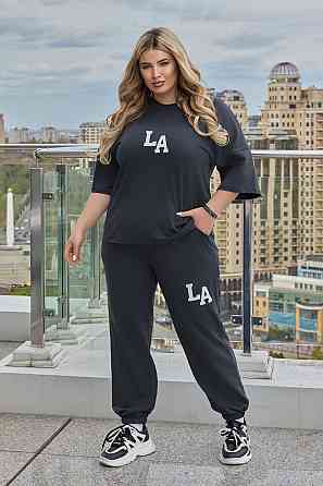 Жіночий легкий спортивний костюм із футболкою "Amante" |  Норма та батал Графіт, 42-44 Київ