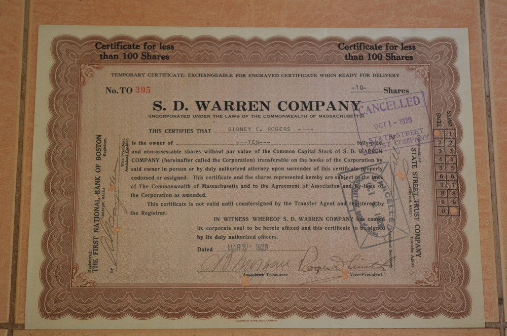 Акція. США. 1929 рік No395 (Б-5) Полтава - фото 1