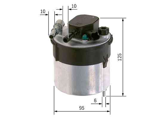 BOSCH F 026 402 204 — Топливный фильтр для FORD, MAZDA и VOLVO | Эффективная очистка топлива и надежная защита двигателя Ковель