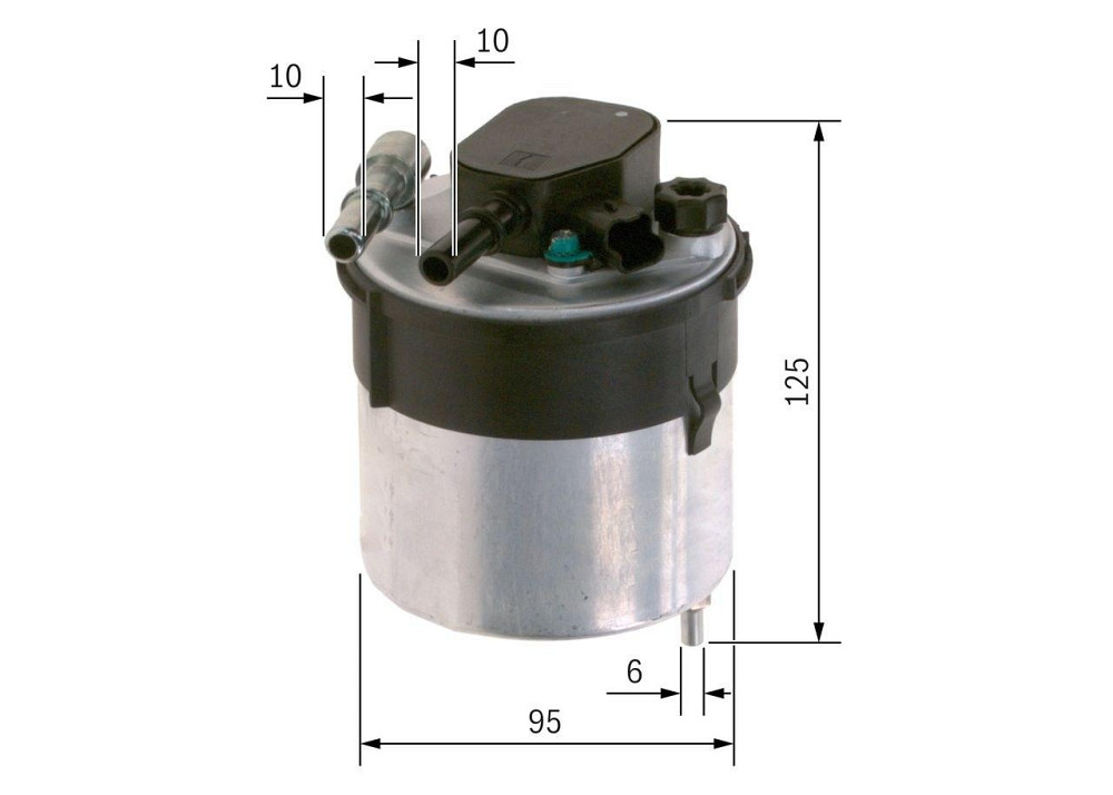 BOSCH F 026 402 204 — Паливний фільтр для FORD, MAZDA та VOLVO | Ефективне очищення пального та надійний захист двигуна Ковель - фото 2