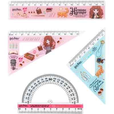 Линейка Kite набор: линейка 15 см, 2 угольника, транспортир Harry Potter (HP25-282) Винница