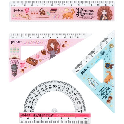 Лінійка Kite набір: лінійка 15 см, 2 косинця, транспортир Harry Potter (HP25-282) Вінниця - фото 1