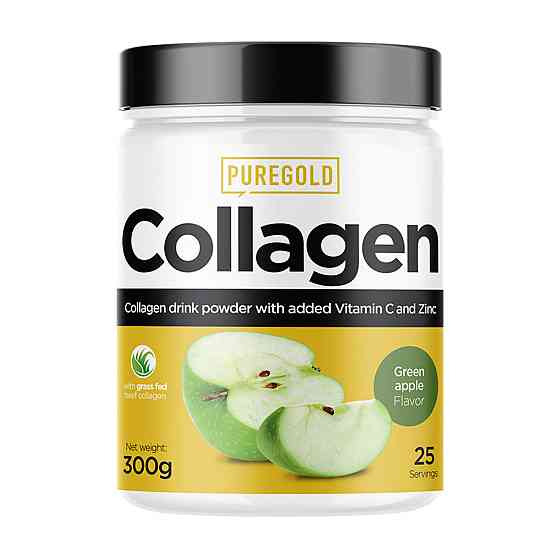 Колаген Pure Gold Collagen 300g Зелене яблуко Київ