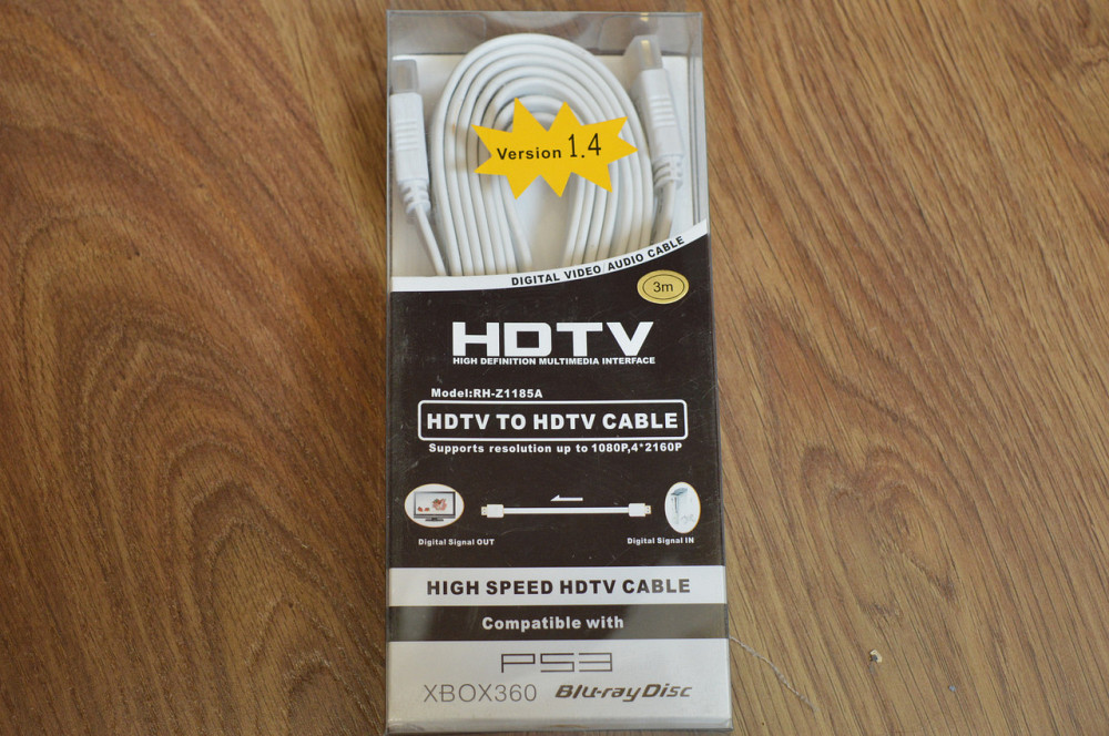 Кабель E-Cable HDMI - HDMI 3м плоский білий Полтава - фото 1