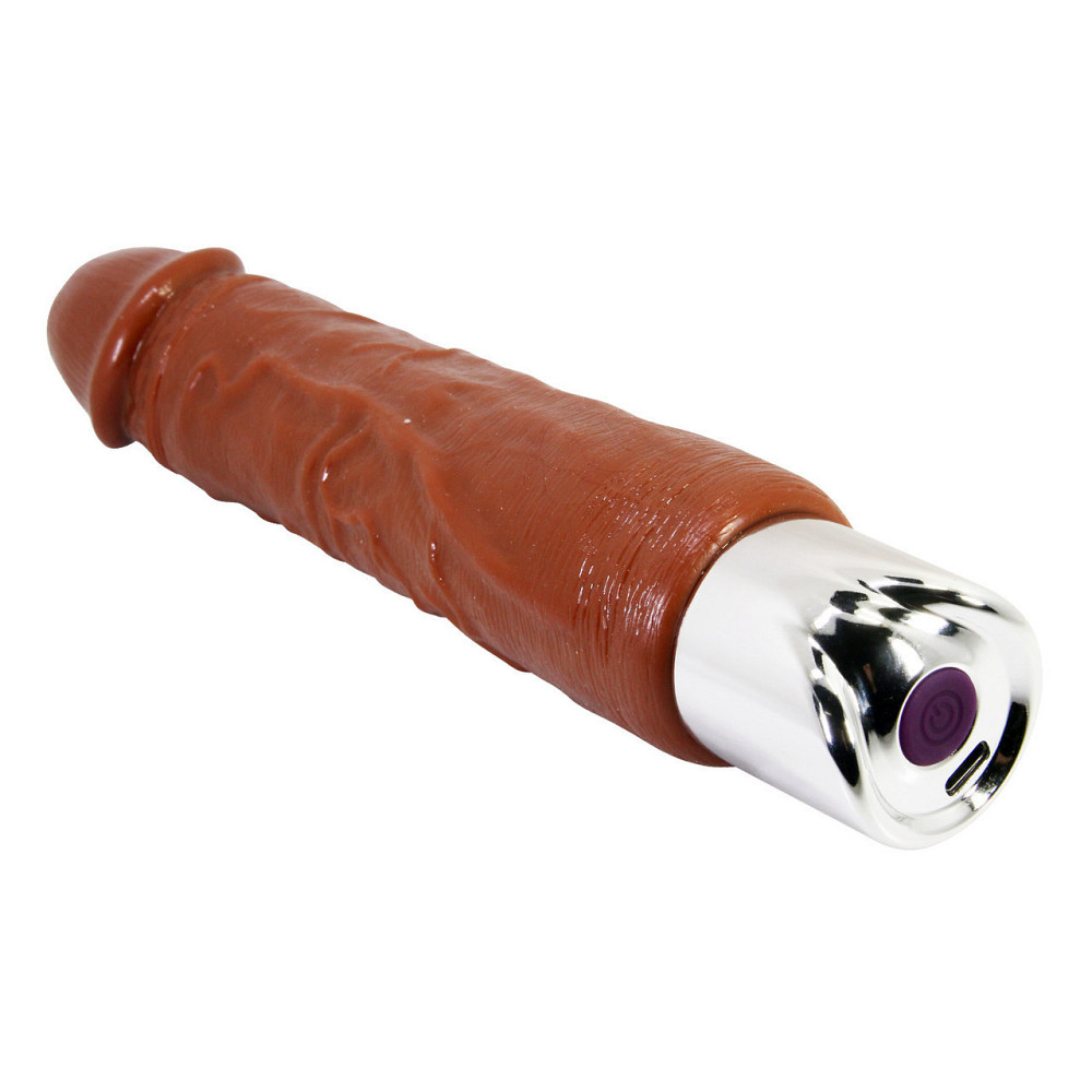 Реалістичний вібратор Pretty Love — Rufus Pro Realistic Vibrating Dildo Brown, BW-500082DC Sex Aura Київ - фото 4