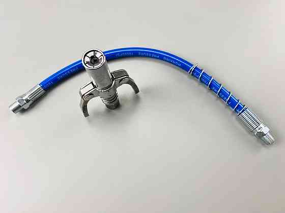 Головка шприца мастила Germany Quality під М6/М8/М10/М12/М14 пряма маслянка + шланг із пружиною Мукачево