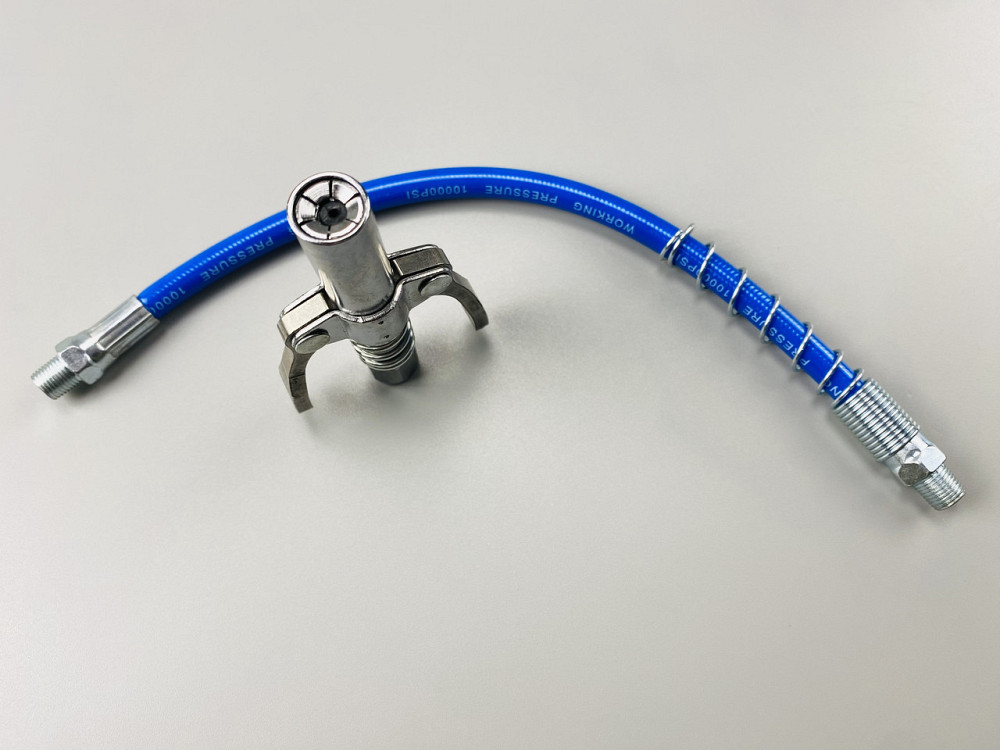 Головка шприца мастила Germany Quality під М6/М8/М10/М12/М14 пряма маслянка + шланг із пружиною Мукачево - фото 2