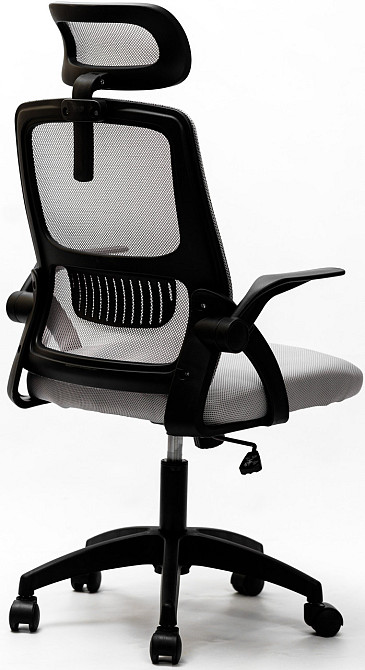 Кресло офисное Diego ErgoFlex сетка черно-серое Киев - изображение 4