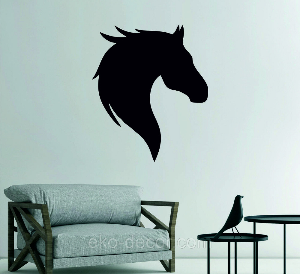 Декоративне настінне Панно «Лошадь», Декор на стіну 90*75 см, Чорний Київ - фото 3