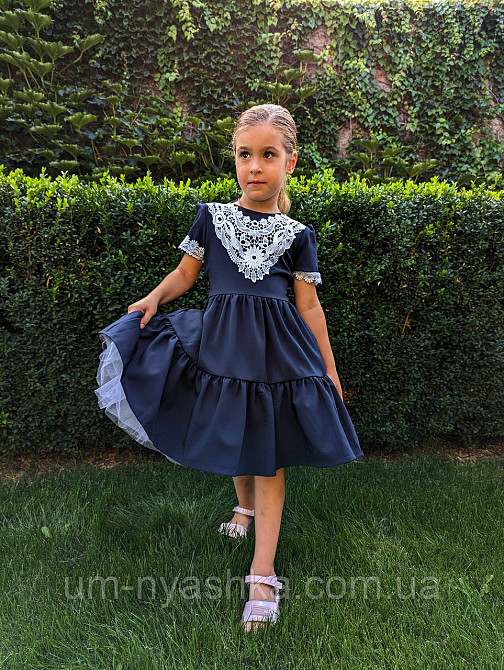 Шкільна сукня з коротким рукавом 116-134 Кривий Ріг - фото 1