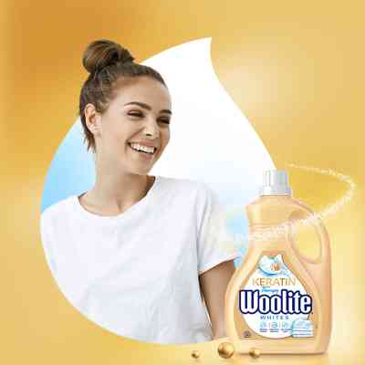 Гель для прання Woolite Для світлих та білих тканин З кератином 1.8 л (5908252004553) Вінниця