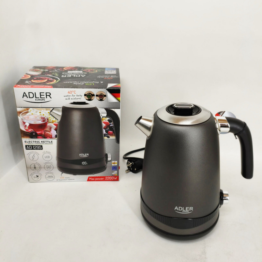 Надежный хороший электрический чайник Adler AD 1295 1.7л 1850Вт, Эргономичный электрический чайник RU-66 Львов - изображение 7
