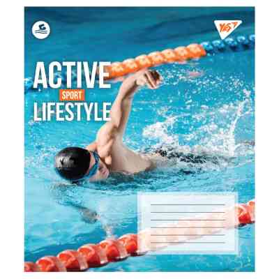 Зошит Yes Active lifestyle А5 48 аркушів клітинка (767712) Вінниця