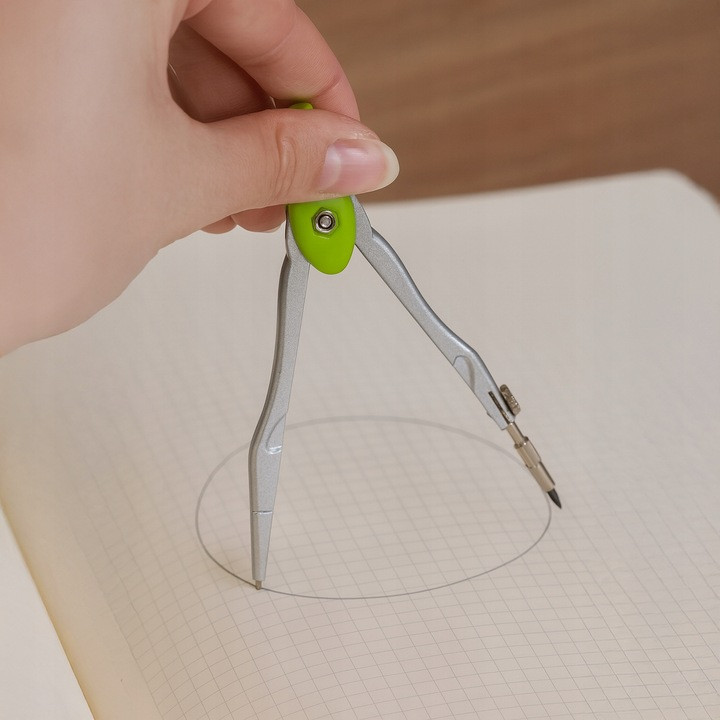 Геометричний набір 10 предметів лінійка, циркуль, транспортир, шкільний кутник Maaleo (26170) Нововолинськ - фото 9