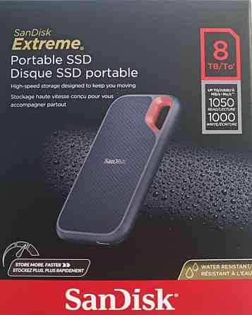 SanDisk Extreme Portable 8TB, 4TB SSD Накопичувач. Київ