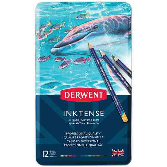 Чернильные карандаши Inktense 12кол Derwent Киев