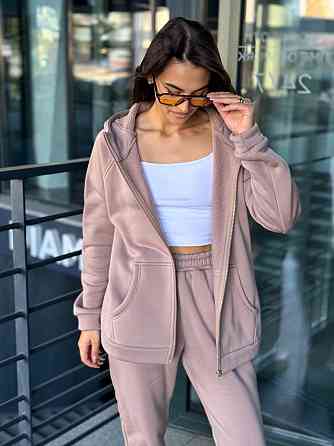 Теплый спортивный костюм женский на змейке Какао 50/52 Харьков