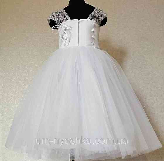 Дитяча біле плаття Глорія з паєтками Кривий Ріг