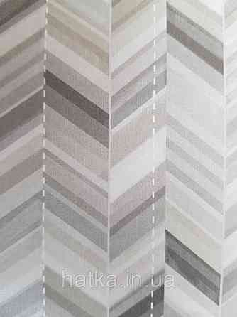 Шпалери вінілові Grandeco One roll one motif 2 IW2302 панно під дерево під паркет ялинка сірий бежевий Київ