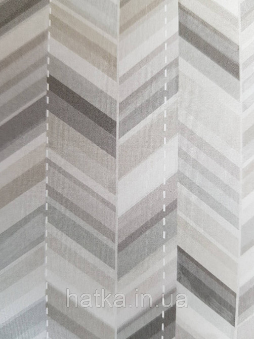 Шпалери вінілові Grandeco One roll one motif 2 IW2302 панно під дерево під паркет ялинка сірий бежевий Київ - фото 2