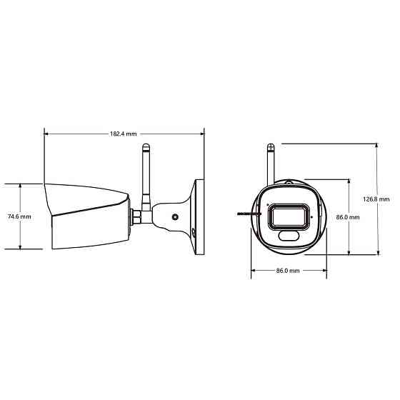 IP-відеокамера з WiFi 6 5Mp TVT TD-9451S4-C(D/WP/AW2) White f=2.8mm, ІЧ+LED-підсвічування, з мікрофоном (77-00472) Киев