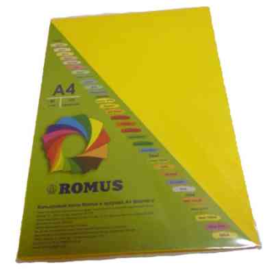 Папір Romus A4 160 г/м2 100sh Mustard (R50829) Вінниця