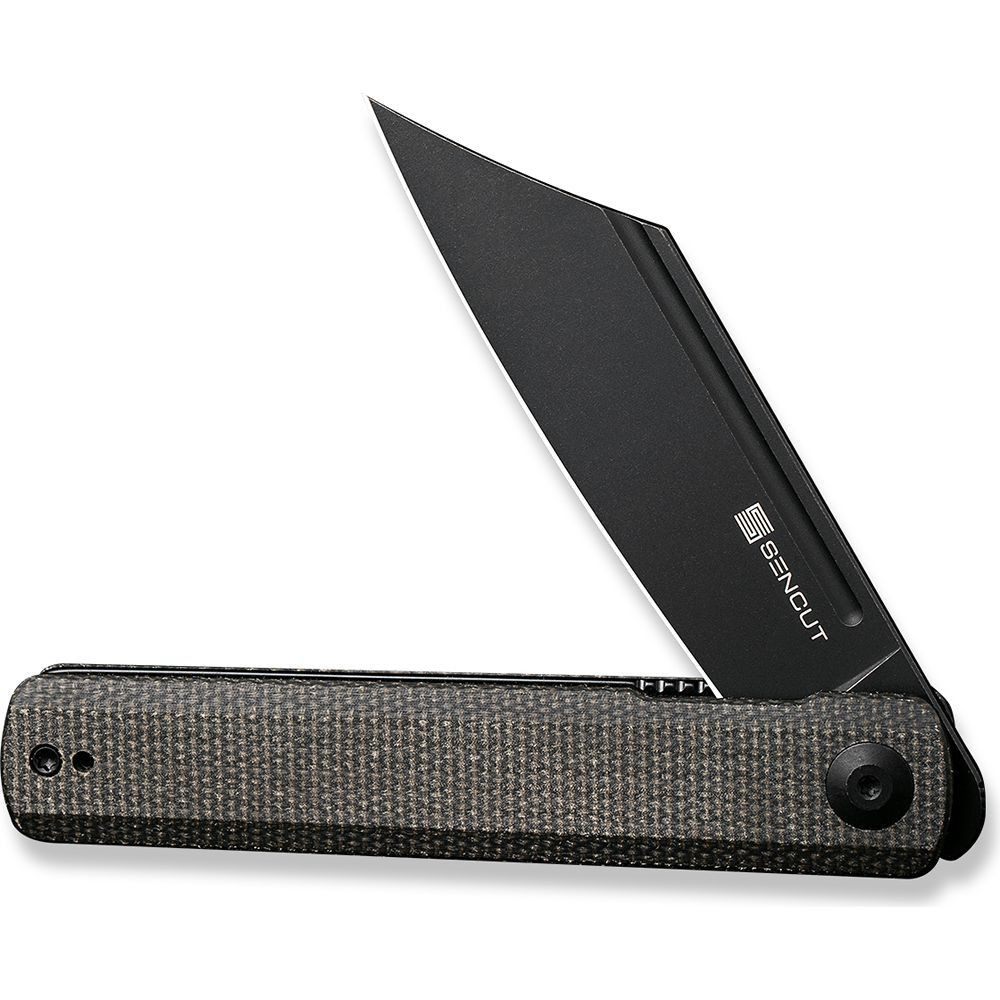 Ніж складаний туристичний Sencut Bronte, (8.6 см) 9Cr18MoV / Micarta чорний Київ - фото 7