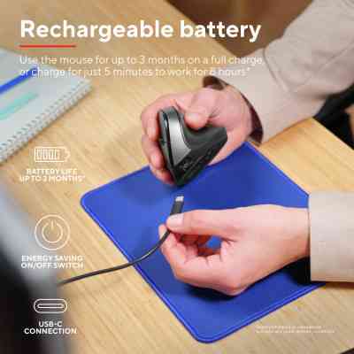 Мишка Trust Bayo 2 Ergonomic Wireless/USB-A Black (25145) Вінниця