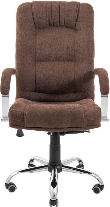 Офісне крісло керівника AlbertoDesign Хром AniFyx М-2 London Коричневий (Прогумовані колеса) Днепр - изображение 2