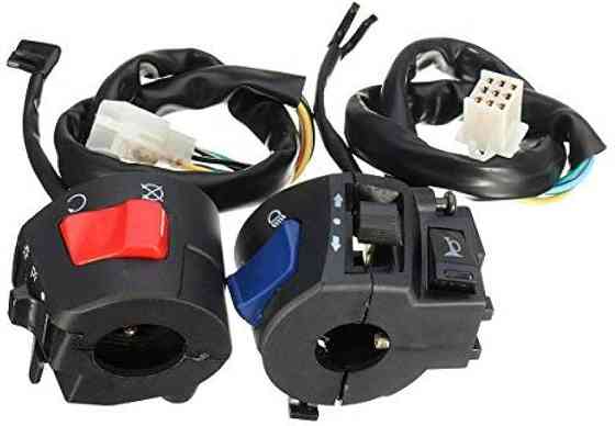 Універсальний перемикач для управління сиреною та поворотниками на кермі мотоцикла, 7/8 дюйма (22 мм) 2шт Луцк