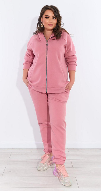 Комфортный тёплый костюм на змейке (56-58) Киев - изображение 2