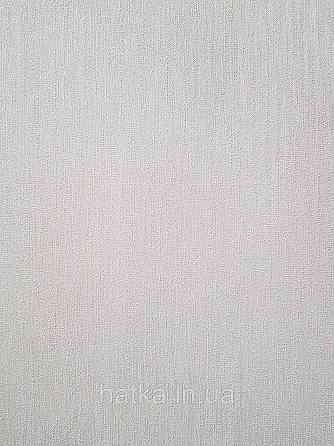 Шпалери вінілові на флізеліні гарячого тиснення Sintra Atmosphere однотон тонка смужка білі з глянцем 512104 Київ