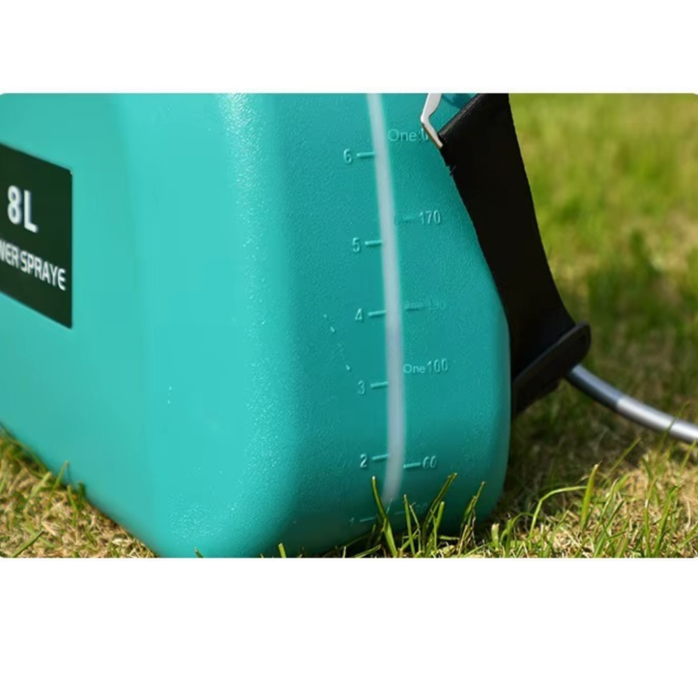 Ручний обприскувач акумуляторний на 8 літрів наплічний портативний для саду і городу садовий пластиковий бірюзовий Кам'янець-Подільський - фото 7