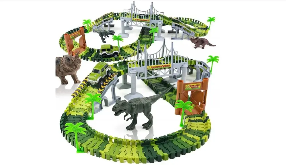 Гибкий автомобильный трек с динозаврами Dinosaur 192 Коломыя - изображение 3