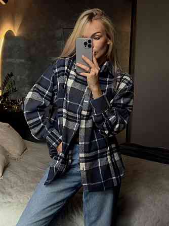 Жіноча базова тепла картата сорочка турецький кашемір Джинс Одеса