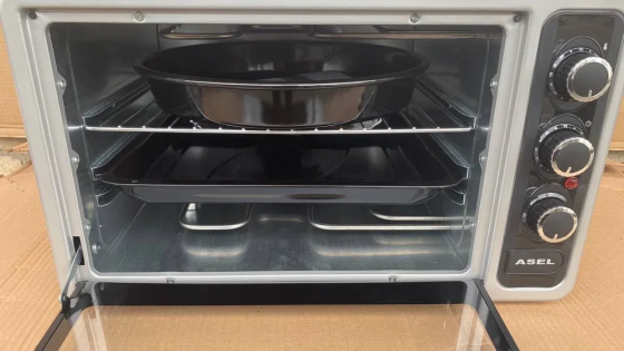 Електрична духовка Asel 33 літри 1300 Вт Механічне управління | Таймер ASEL AF-0023 (33-23) сіра - 9435 Одеса