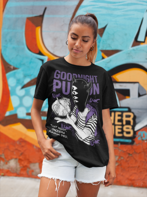 Футболка для хлопчика з аніме принтом Добраніч, Пунпун оверсайз (зріст від 165 до 180) Чорний AnimeJ0195m Дніпро - фото 4
