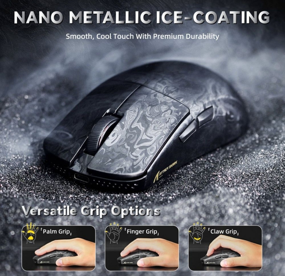 Новинка 2025! ATTACK SHARK R11 ULTRA  49г  8000гц 42000dpi. Харків - фото 6