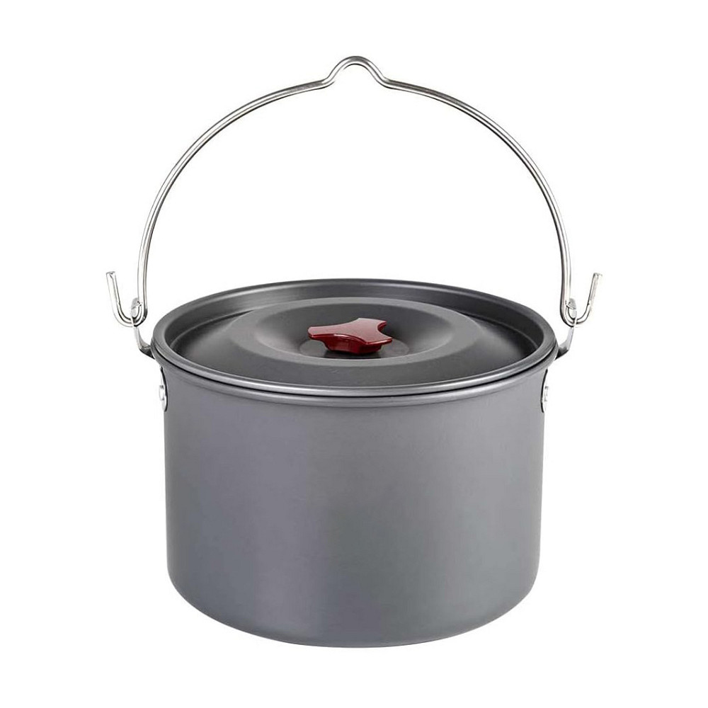 Туристичний казанок-каструля 4 л, алюмінієвий, похідний посуд для багаття та пальника Київ - фото 1