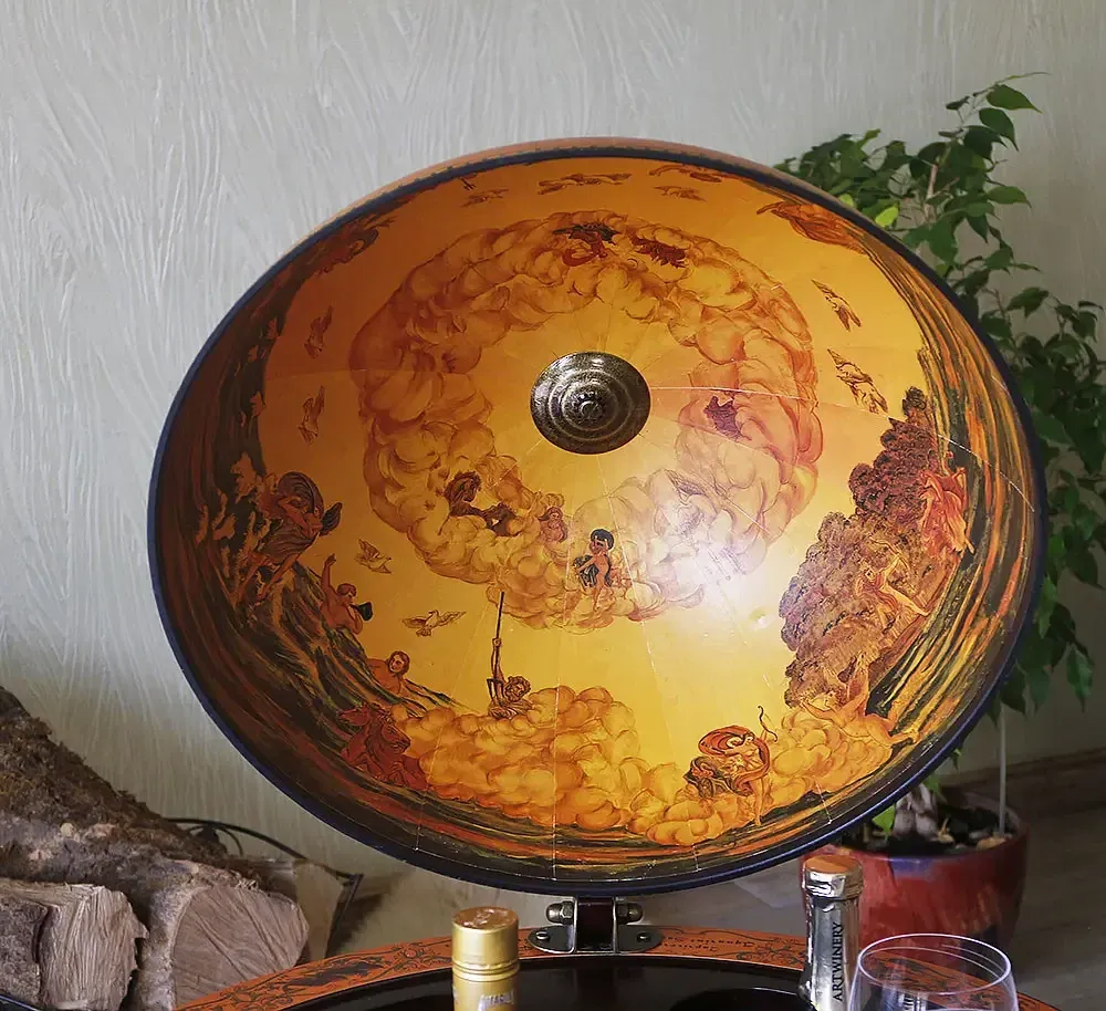 Глобус напольный бар с картой миграции людей коричневый сфера 42 см Гранд Презент mastersem Киев - изображение 3