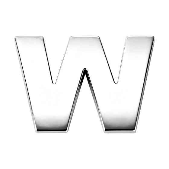 Наклейка 2 см Буква W Київ