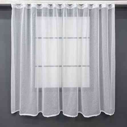 Тюль VR-Textil 1276т Мікро-льон однотонний Білий 270х170 см (43-171) Київ