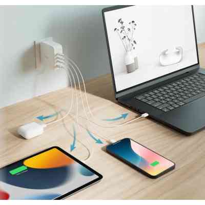 Зарядний пристрій D-Link 3xUSB-C + 1xUSB PD140W GaN white (DCF-141) Вінниця